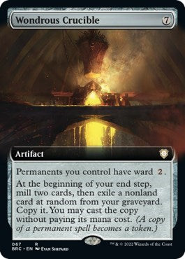 Wondrous Crucible (Extended Art) (Commander: The Brothers' War) Near Mint
