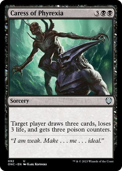 Caress of Phyrexia (Commander: Phyrexia: All Will Be One) Near Mint