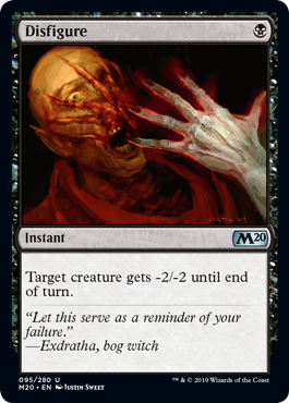 Disfigure (Magic 2020 Core Set) Near Mint