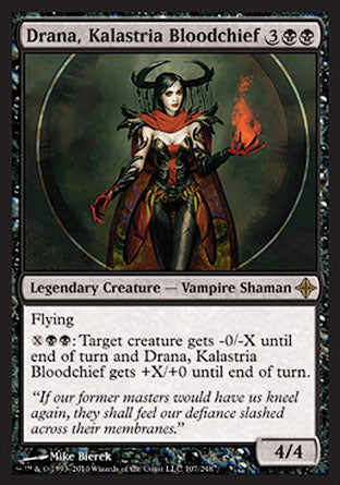 Drana, Kalastria Bloodchief (Rise of the Eldrazi) Heavy Play