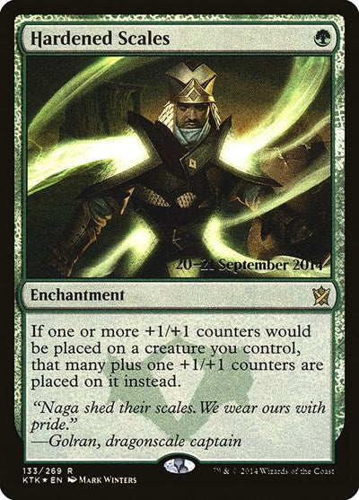 Hardened Scales (Promos: Prerelease Cards) Medium Play Foil