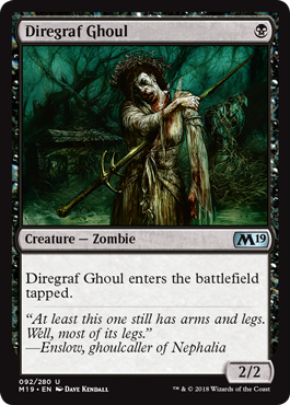 Diregraf Ghoul (Magic 2019 Core Set) Near Mint