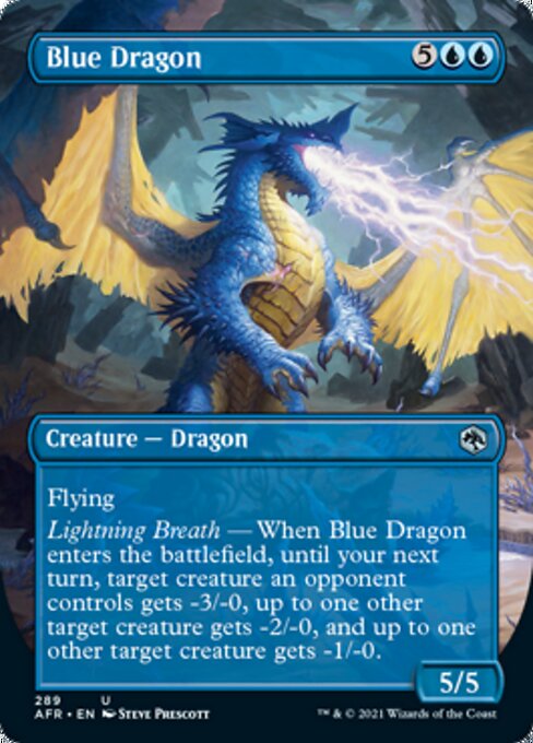 Blue Dragon (Borderless) (Adventures in the Forgotten Realms) Near Mint Foil