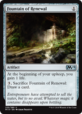 Fountain of Renewal (Magic 2019 Core Set) Near Mint Foil