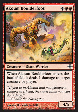 Akoum Boulderfoot (Rise of the Eldrazi) Near Mint Foil