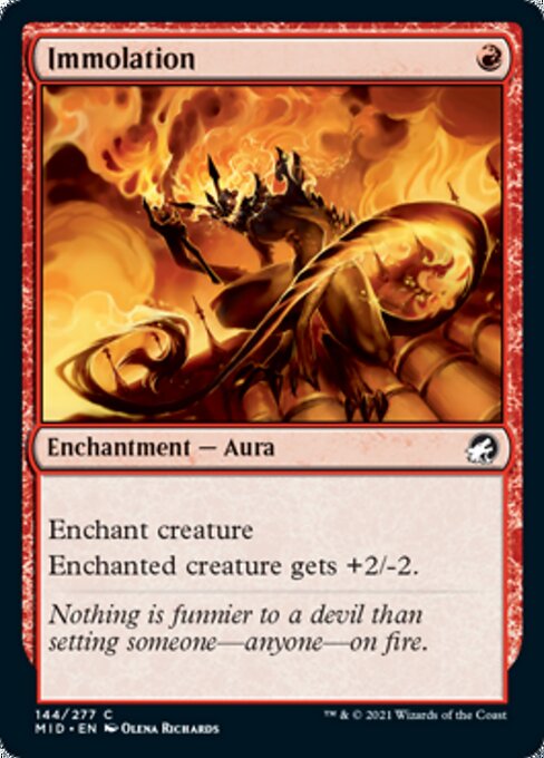 Immolation (Innistrad: Midnight Hunt) Near Mint Foil