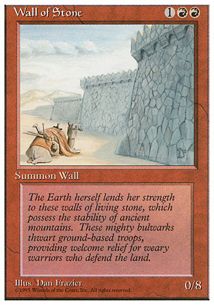 Wall of Stone (4th Edition) Near Mint