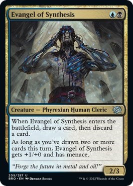 Evangel of Synthesis (The Brothers' War) Near Mint Foil