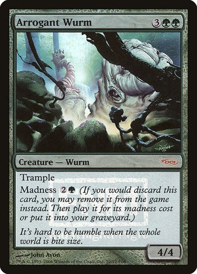 Arrogant Wurm (Promos: FNM) Medium Play Foil