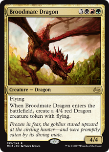 Broodmate Dragon (Modern Masters 2017) Light Play
