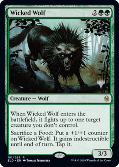 Wicked Wolf (Promo Pack: Throne of Eldraine) Near Mint