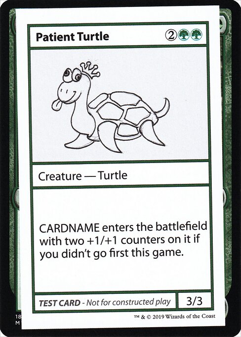 Patient Turtle (No PW Symbol) (Mystery Booster Test Print 2021) Near Mint