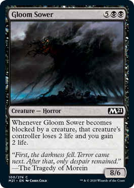 Gloom Sower (Magic 2021 Core Set) Light Play