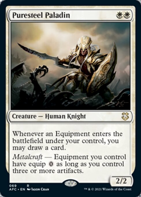 Puresteel Paladin (Commander 2021 Forgotten Realms) Near Mint