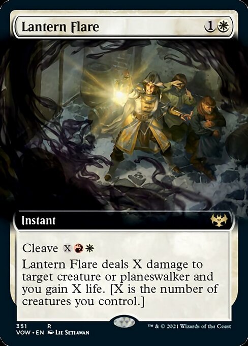 Lantern Flare (Extended Art) (Innistrad: Crimson Vow) Medium Play Foil