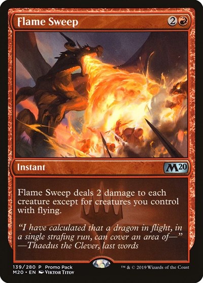 Flame Sweep (Promo Pack: Core Set 2020) Near Mint