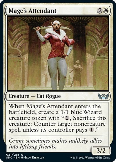 Mage's Attendant (Streets of New Capenna) Near Mint Foil
