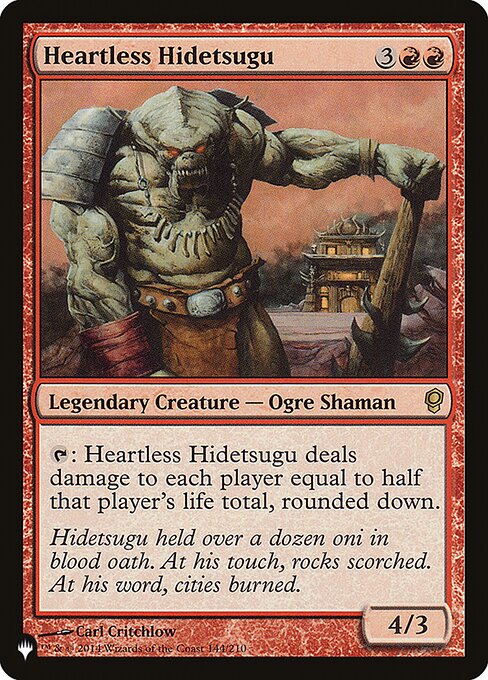 Heartless Hidetsugu (The List) Near Mint