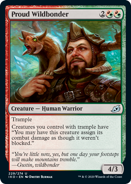 Proud Wildbonder (Ikoria: Lair of Behemoths) Light Play