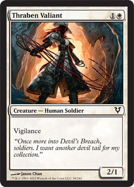 Thraben Valiant (Avacyn Restored) Medium Play