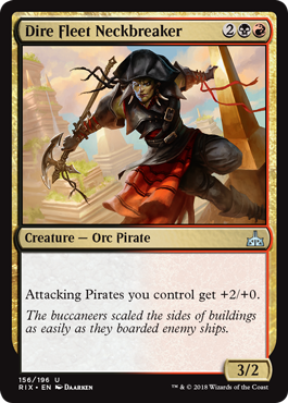 Dire Fleet Neckbreaker (Rivals of Ixalan) Near Mint