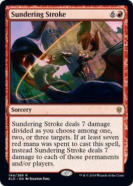 Sundering Stroke (Throne of Eldraine) Light Play