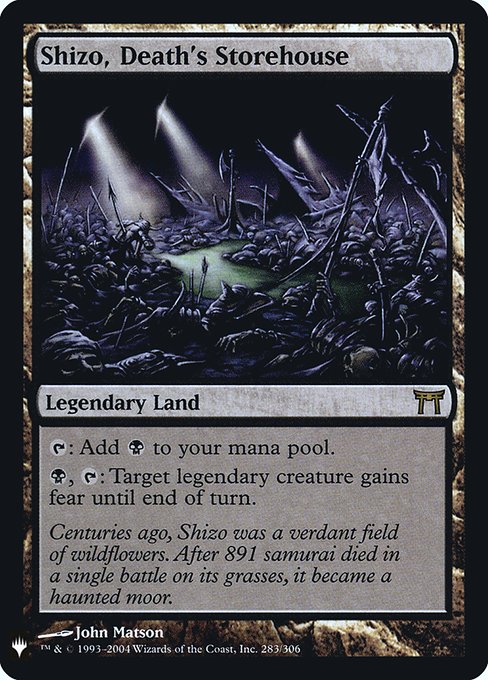 Shizo, Death's Storehouse (Mystery Booster Retail Edition Foils) Near Mint Foil