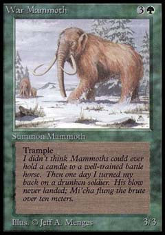 War Mammoth (Alpha) Medium Play