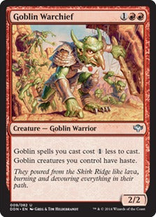 Goblin Warchief (Duel Decks: Speed vs Cunning) Medium Play