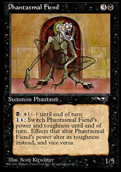 Phantasmal Fiend (1) (Alliances) Medium Play
