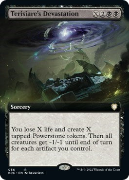 Terisiare's Devastation (Extended Art) (Commander: The Brothers' War) Near Mint