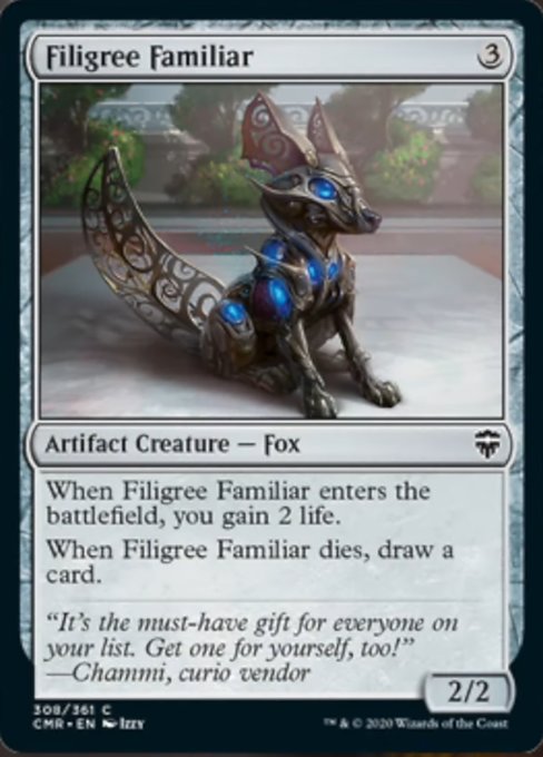 Filigree Familiar (Commander Legends) Near Mint Foil