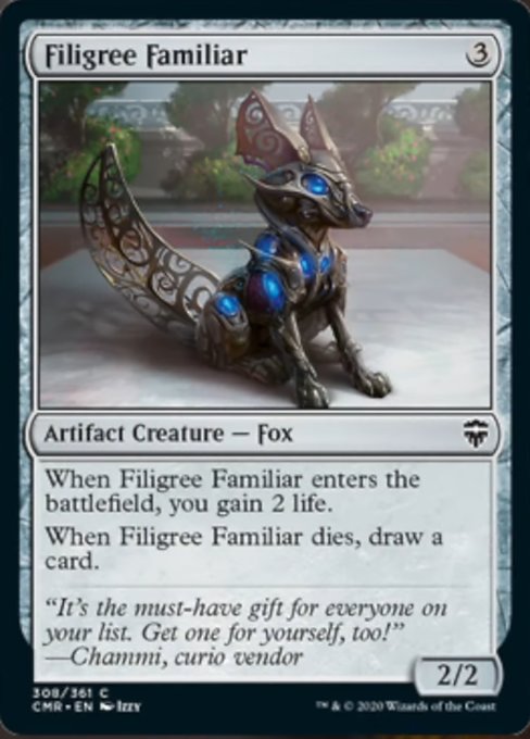 Filigree Familiar (Commander Legends) Light Play