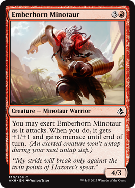 Emberhorn Minotaur (Amonkhet) Medium Play Foil