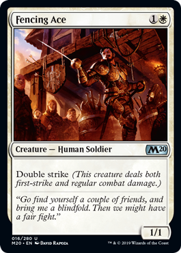Fencing Ace (Magic 2020 Core Set) Near Mint