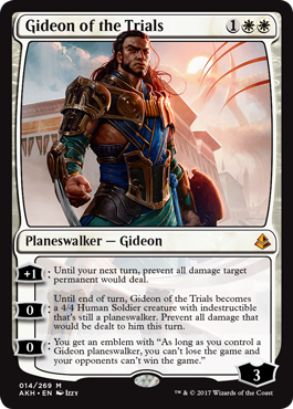 Gideon of the Trials (Amonkhet) Medium Play Foil