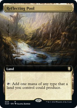Reflecting Pool (Extended Art) (Commander Legends: Battle for Baldur's Gate) Near Mint Foil