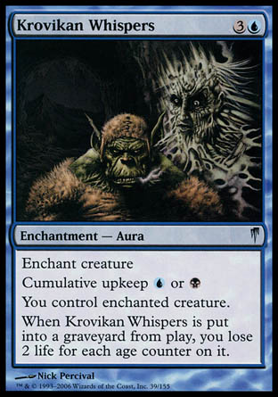 Krovikan Whispers (Coldsnap) Light Play Foil