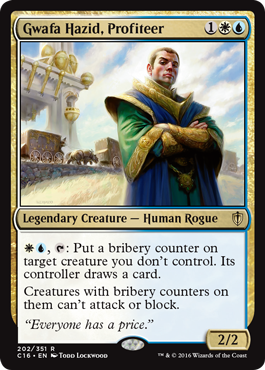 Gwafa Hazid, Profiteer (Commander 2016 Edition) Near Mint