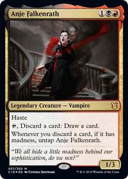 Anje Falkenrath (Commander 2019) Heavy Play Foil