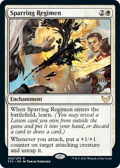 Sparring Regimen (Promo Pack: Strixhaven) Light Play
