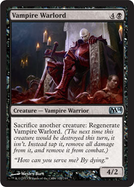 Vampire Warlord (Magic 2014 Core Set) Light Play