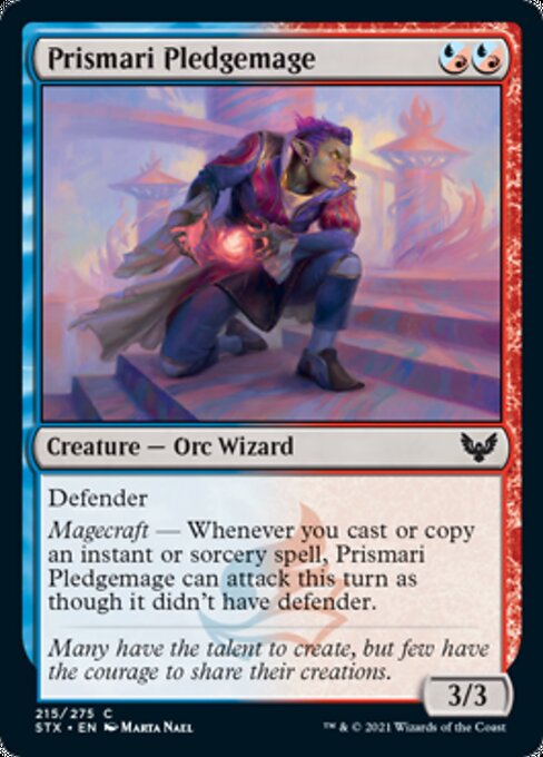 Prismari Pledgemage (Strixhaven) Near Mint Foil
