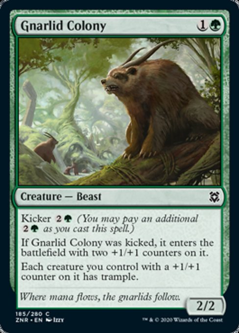 Gnarlid Colony (Zendikar Rising) Medium Play