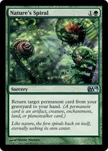 Nature's Spiral (Magic 2010 Core Set) Medium Play