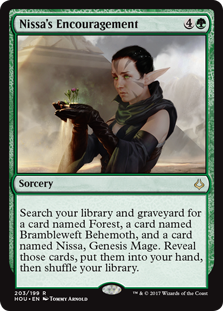 Nissa's Encouragement (Hour of Devastation) Near Mint
