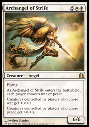 Archangel of Strife (Commander) Light Play