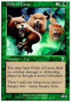 Pride of Lions (7th Edition) Heavy Play