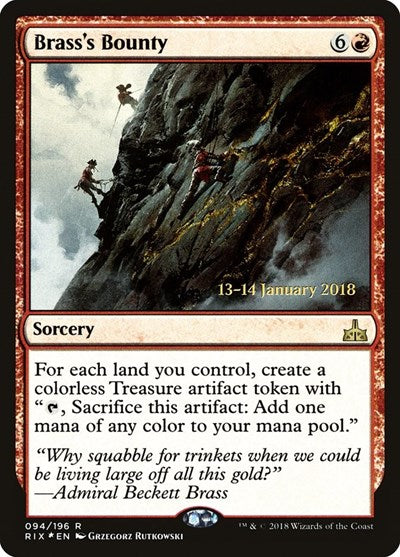 Brass's Bounty (Promos: Prerelease Cards) Near Mint Foil