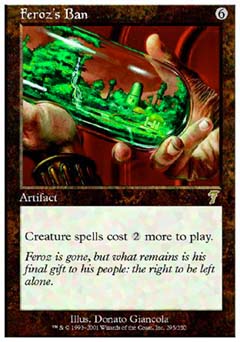 Feroz's Ban (7th Edition) Light Play